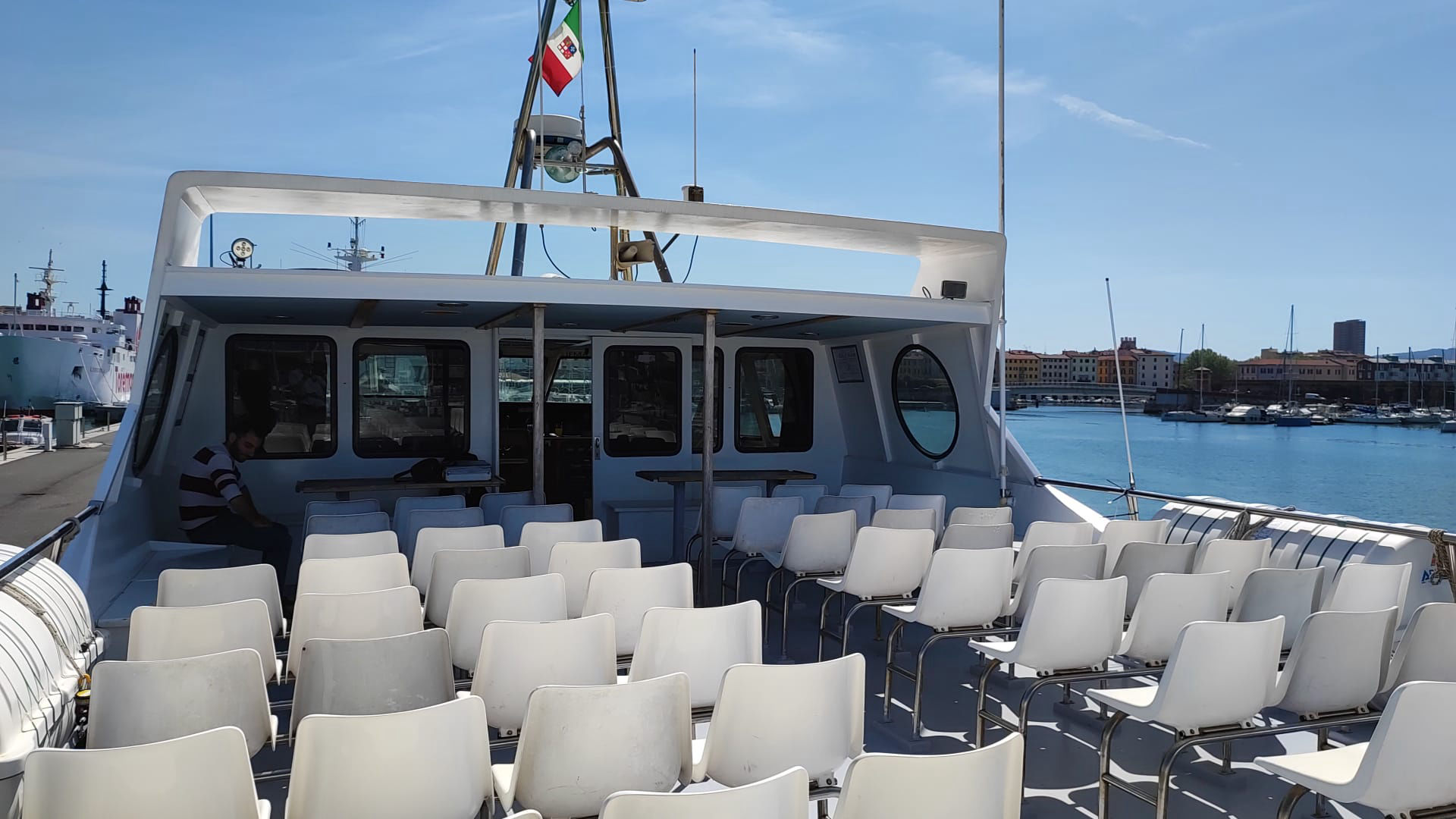 Expérimentation dans le port de Livourne